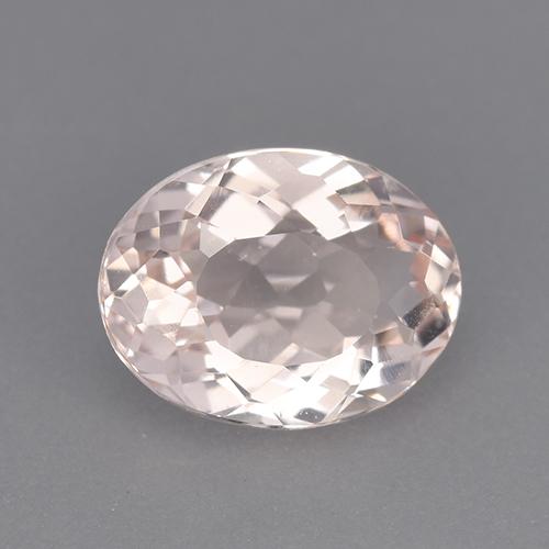 2.02캐럿 천연 플라밍고 핑크 모가나이트, 타원형 컷, 9.5×7.3 mm, VVS-VS