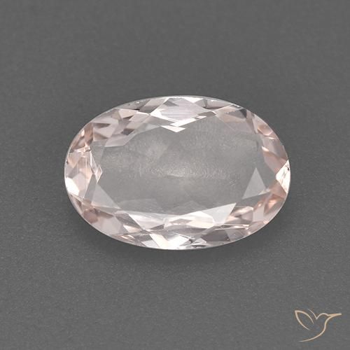 0.77ct 자연스러운 플라밍고 핑크 모르가나이트, 타원형, VVS-VS