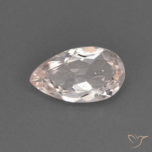 0.94ct 자연스러운 매우 밝은 분홍색 모르가나이트, 배 모양, VVS-VS
