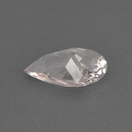 0.61캐럿 천연 라이트 핑크 모가나이트, 배 모양, 8×5.4 mm, VVS-VS