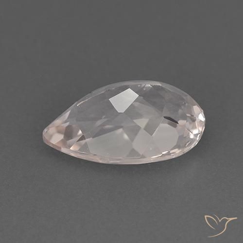 1.65캐럿 천연 매우 밝은 분홍색 모르가나이트, 배 모양, VVS-VS