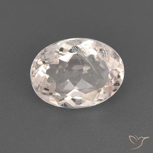 1.18ct 자연스러운 미디엄 라이트 핑크 모르가나이트, 타원형, VS