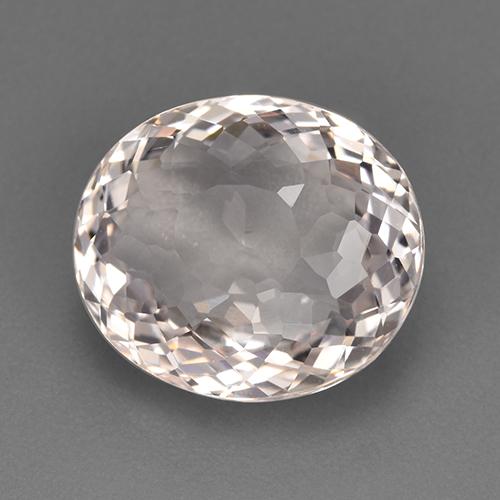 7.46캐럿 천연 라이트 핑크 모가나이트, 타원형 컷, 13.5×11.8 mm, VVS-VS