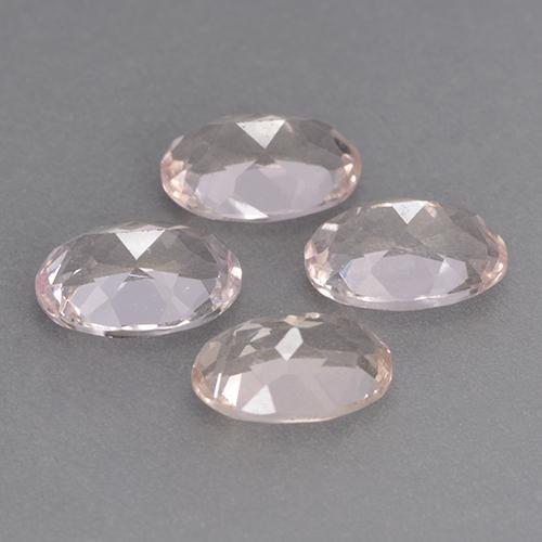2.90캐럿 천연 라이트 핑크 모가나이트 보석, 타원형 컷, 7.1×5.1 mm, VS