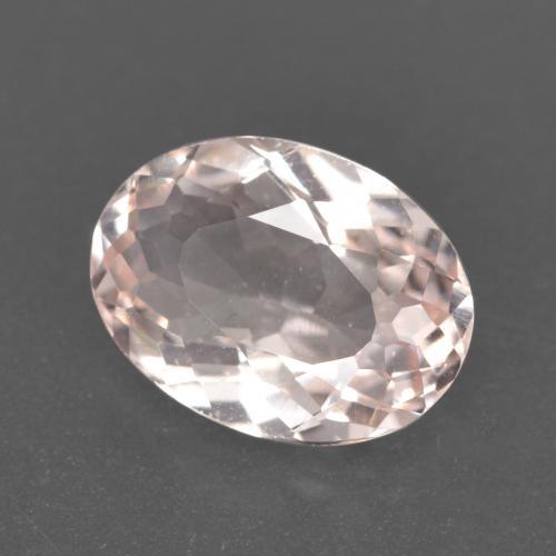 1.11캐럿 천연 라이트 핑크 모가나이트, 타원형 컷, 8.4×6.2 mm, VVS-VS