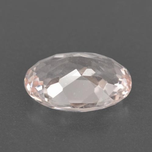 1.11캐럿 천연 라이트 핑크 모가나이트, 타원형 컷, 8.4×6.2 mm, VVS-VS