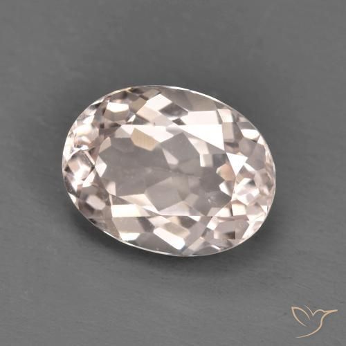 1.72ct 자연스러운 라이트 핑크 모르가나이트, 타원형, VS
