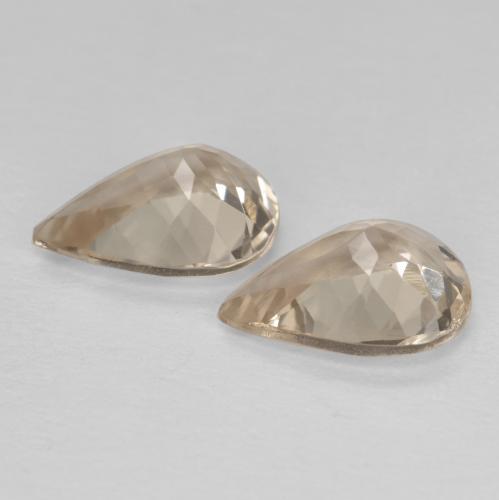 1.78캐럿 천연 라이트 골든 모가나이트 보석, 배 모양, 8.2×6.1 mm, VVS-VS