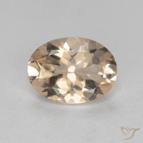1.05ct 자연스러운 새먼 핑크 모르가나이트, 타원형, VVS-VS
