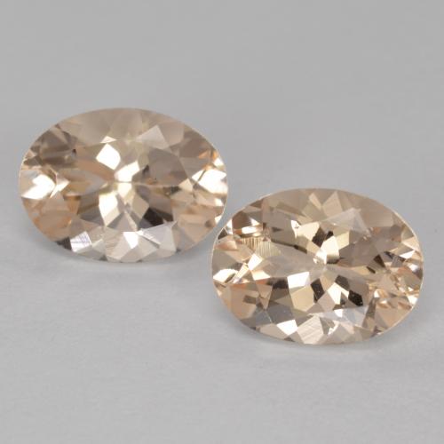 2.33캐럿 천연 미디엄 핑크 모가나이트 보석, 타원형 컷, 8.1×6 mm, VVS-VS