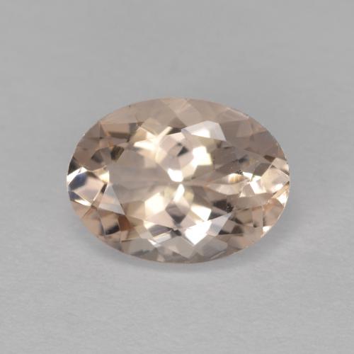 1.13캐럿 천연 미디엄 핑크 모가나이트, 타원형 컷, 8.1×6 mm, VVS-VS