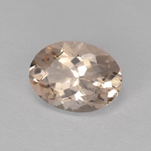 1.13캐럿 천연 미디엄 핑크 모가나이트, 타원형 컷, 8.1×6 mm, VVS-VS