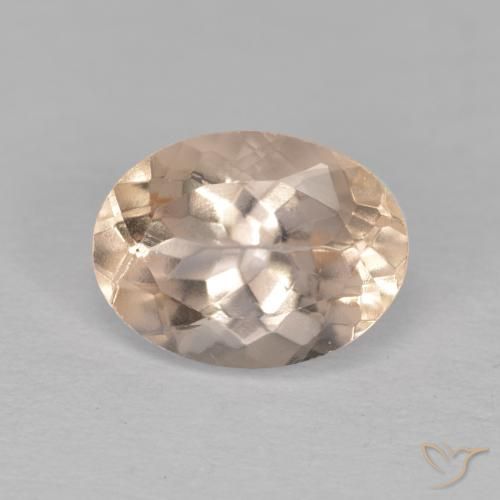 1.24ct 자연스러운 새먼 핑크 모르가나이트, 타원형, VVS-VS