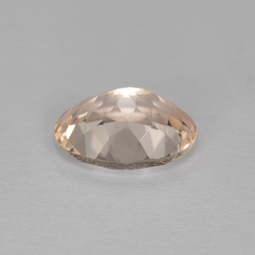 1.12캐럿 천연 살몬 핑크 모가나이트, 타원형 컷, 8×6 mm, VS