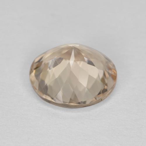 1.42캐럿 천연 라이트 골든 모가나이트, 라운드 컷, 7.78 mm, VVS-VS