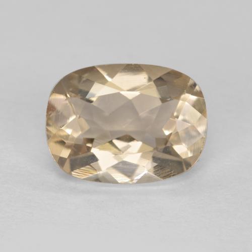 1.14캐럿 천연 크림 모가나이트, 쿠션 컷, 8.1×6 mm, VVS-VS