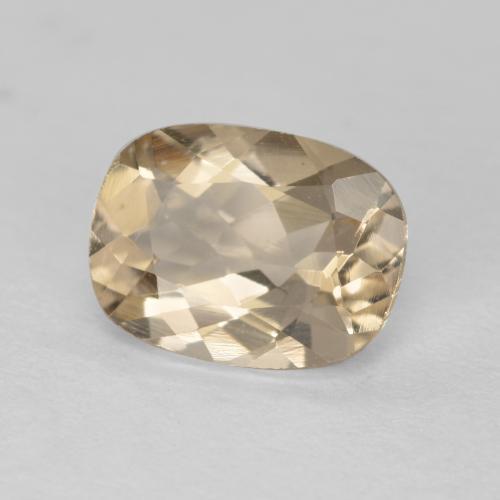 1.14캐럿 천연 크림 모가나이트, 쿠션 컷, 8.1×6 mm, VVS-VS