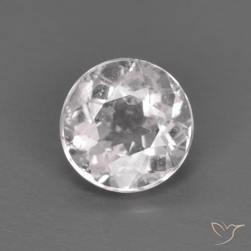 0.71ct 자연스러운 라이트 핑크 모르가나이트, 둥근, VS