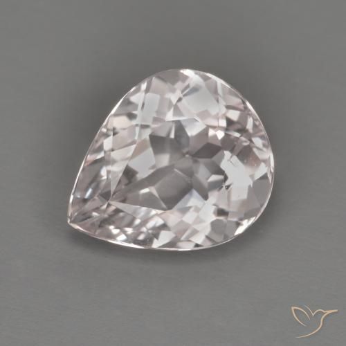 1.50ct 자연스러운 라이트 핑크 모르가나이트, 배 모양, VVS-VS