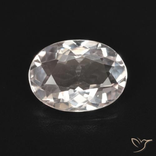 1.27ct 자연스러운 라이트 핑크 모르가나이트, 타원형, VVS