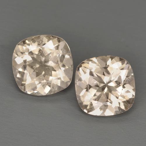 1.51캐럿 천연 Light Neutral Orange 모가나이트 보석, 쿠션 컷, 6×6 mm, VS