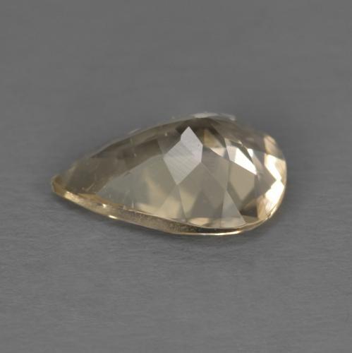 0.86캐럿 천연 라이트 골든 모가나이트, 배 모양, 8.2×6.2 mm, VS