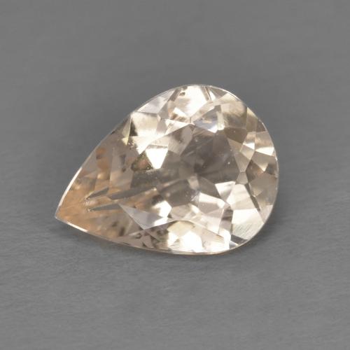 0.85캐럿 천연 미디엄 핑크 모가나이트, 배 모양, 8.1×6 mm, VS