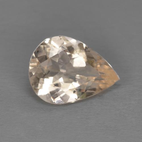 0.85캐럿 천연 미디엄 핑크 모가나이트, 배 모양, 8.1×6 mm, VS