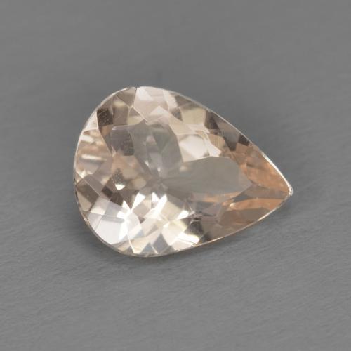 0.84캐럿 천연 미디엄 핑크 모가나이트, 배 모양, 7.9×6 mm, VS