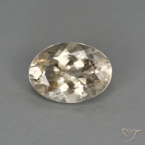 1.04ct 자연스러운 라이트 골든 모르가나이트, 타원형, VS