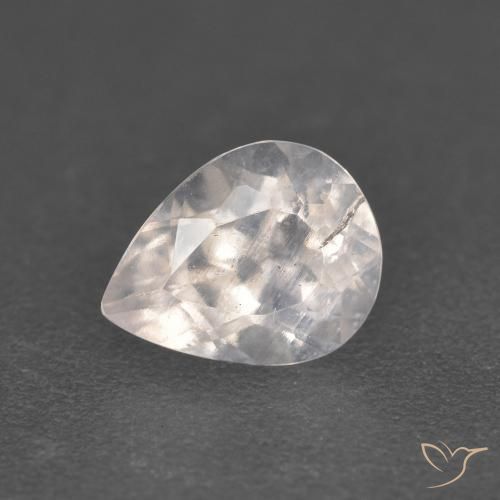 0.84ct 자연스러운 새먼 핑크 모르가나이트, 배 모양, VS-SI