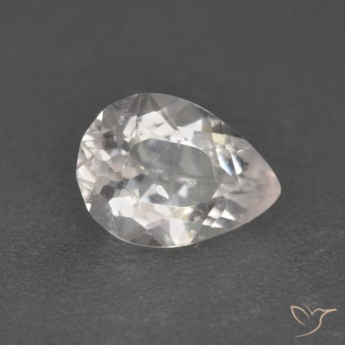 1.12ct 자연스러운 매우 밝은 분홍색 모르가나이트, 배 모양, VS-SI