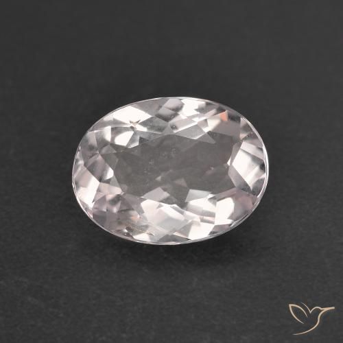 1.22ct 자연스러운 매우 밝은 분홍색 모르가나이트, 타원형, VVS-VS