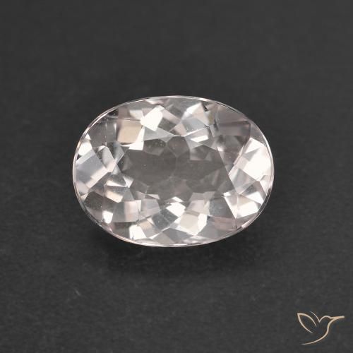 0.98ct 자연스러운 매우 밝은 분홍색 모르가나이트, 타원형, VVS