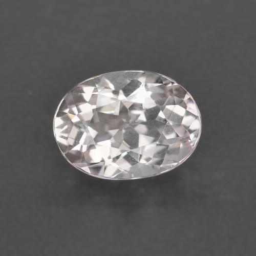 1.09캐럿 천연 라이트 핑크 모가나이트, 타원형 컷, 7.9×5.8 mm, VS
