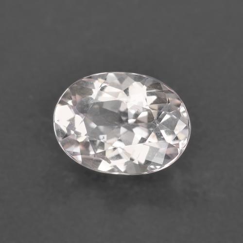 1.09캐럿 천연 라이트 핑크 모가나이트, 타원형 컷, 7.9×5.8 mm, VS