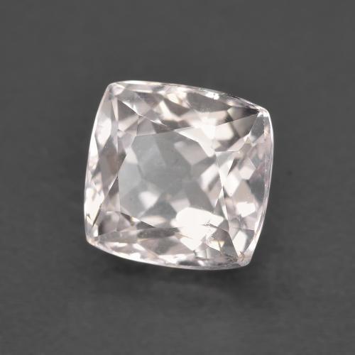 1.41캐럿 천연 라이트 핑크 모가나이트, 쿠션 컷, 6.5×6.7 mm, VS