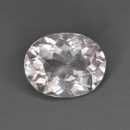 1.74캐럿 천연 라이트 핑크 모가나이트, 타원형 컷, 9.1×7.2 mm, VVS-VS