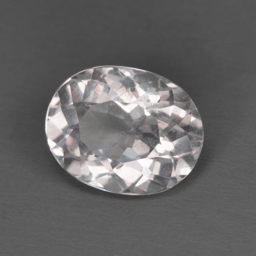 1.74캐럿 천연 라이트 핑크 모가나이트, 타원형 컷, 9.1×7.2 mm, VVS-VS