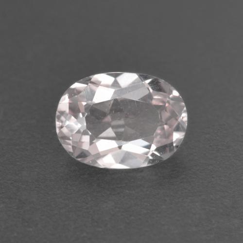0.63캐럿 천연 매우 연한 핑크 모가나이트, 타원형 컷, 6.8×5 mm, VS