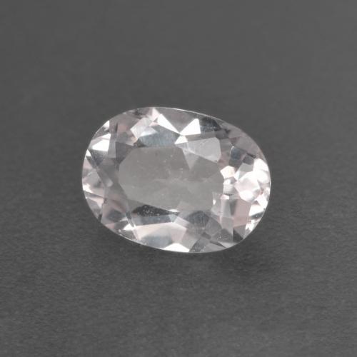 0.63캐럿 천연 매우 연한 핑크 모가나이트, 타원형 컷, 6.8×5 mm, VS