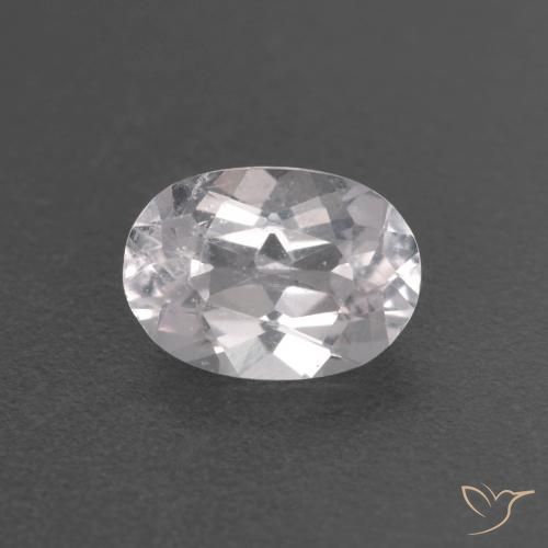 0.63ct 자연스러운 매우 밝은 분홍색 모르가나이트, 타원형, VS