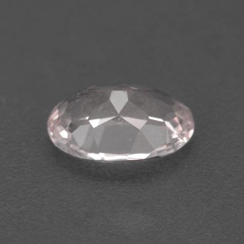 0.81캐럿 천연 라이트 핑크 모가나이트, 타원형 컷, 7.6×5.3 mm, VS