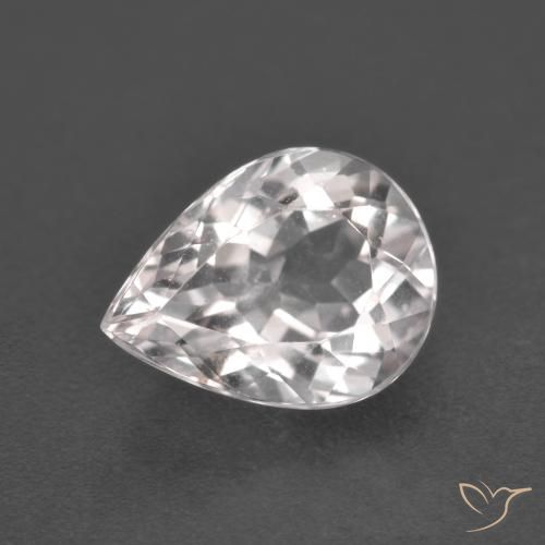 1.88ct 자연스러운 라이트 핑크 모르가나이트, 배 모양, VS