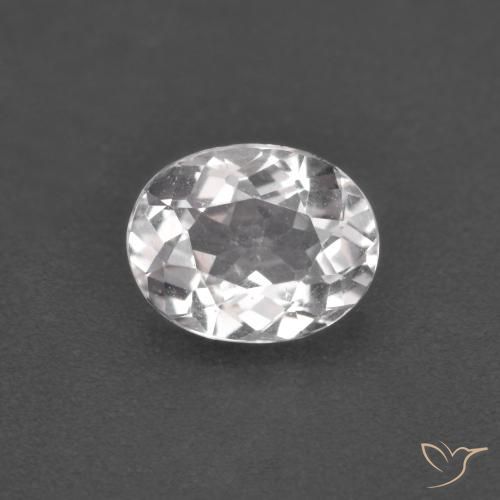 1.00ct 자연스러운 라이트 핑크 모르가나이트, 타원형, VS