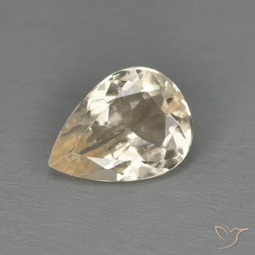 1.00ct 자연스러운 라이트 골든 모르가나이트, 배 모양, VS