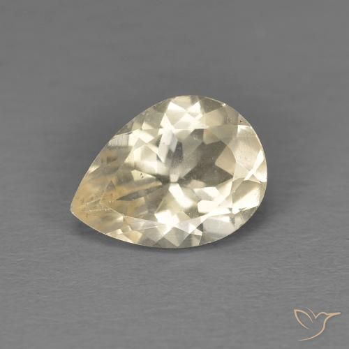 0.83ct 자연스러운 라이트 골든 모르가나이트, 배 모양, VS