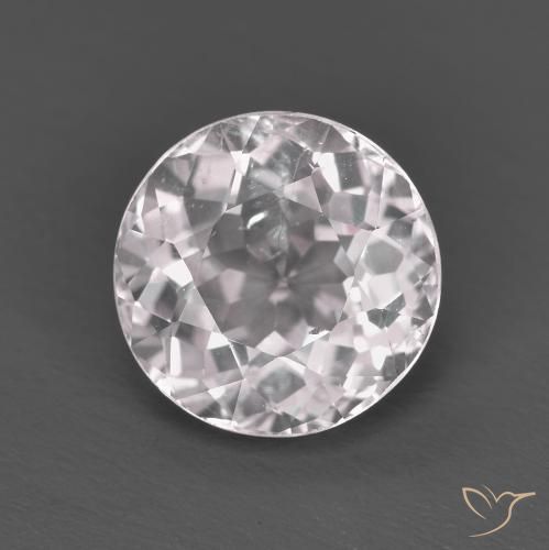 1.61ct 자연스러운 라이트 핑크 모르가나이트, 둥근, VS