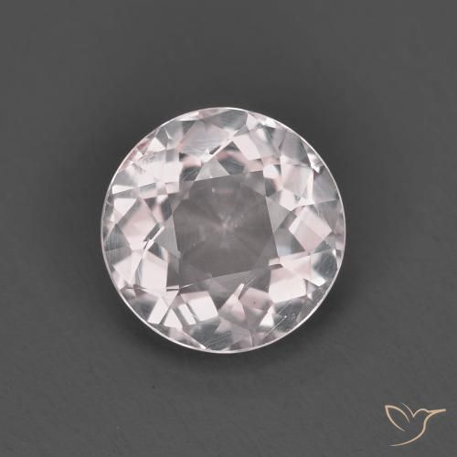 1.18ct 자연스러운 라이트 핑크 모르가나이트, 둥근, VS