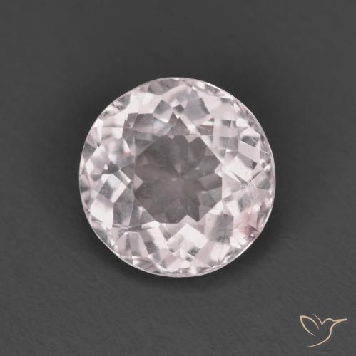 1.32ct 자연스러운 라이트 핑크 모르가나이트, 둥근, VS